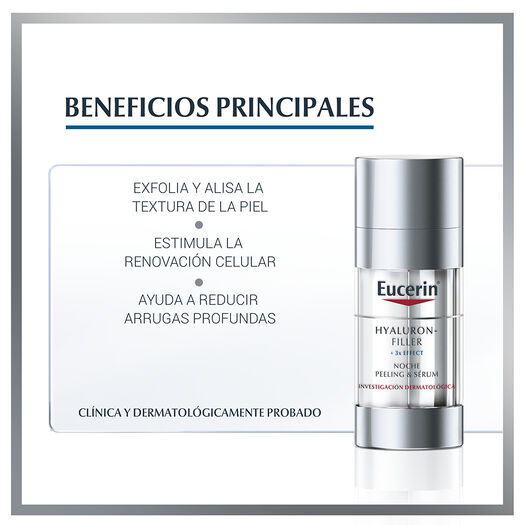 EUCERIN HYALURON FILLER SERUM & PEELING NOCHE 2X15ML, , large image number 2