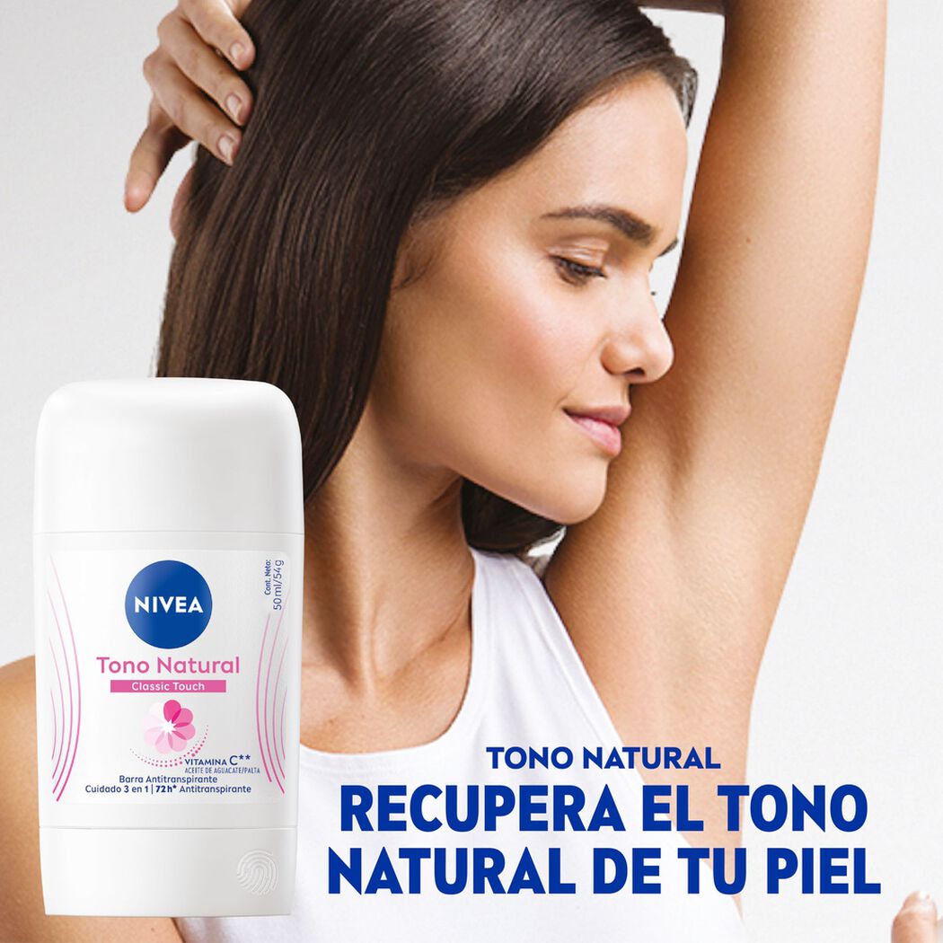 Desodorante Stick Nivea Tono Natural Satin 50 ml, , large image number 3