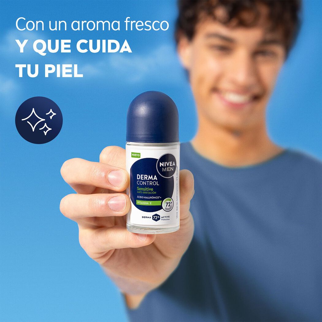Desodorante Nivea Roll On Men Sensitive 50 mL, , large image number 4