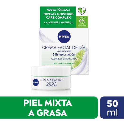 CREMA FACIAL HIDRATANTE MATIZANTE NIVEA DIA SPF15 50ML, , large image number 0