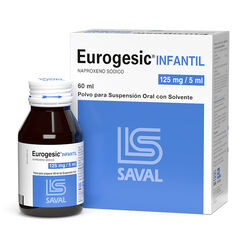 Eurogesic 125 mg/5 mL x 60 mL Polvo Para Suspension Oral Con Solvente