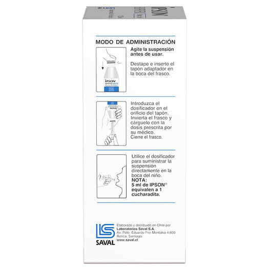 Ipson 100 mg/5 mL x 120 mL Suspensión Oral, , large image number 2