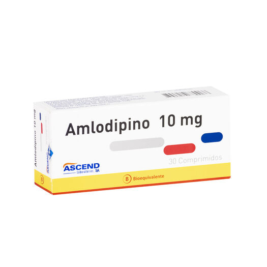 Amlodipino 10 mg x 30 Comprimidos ASCEND, , large image number 0