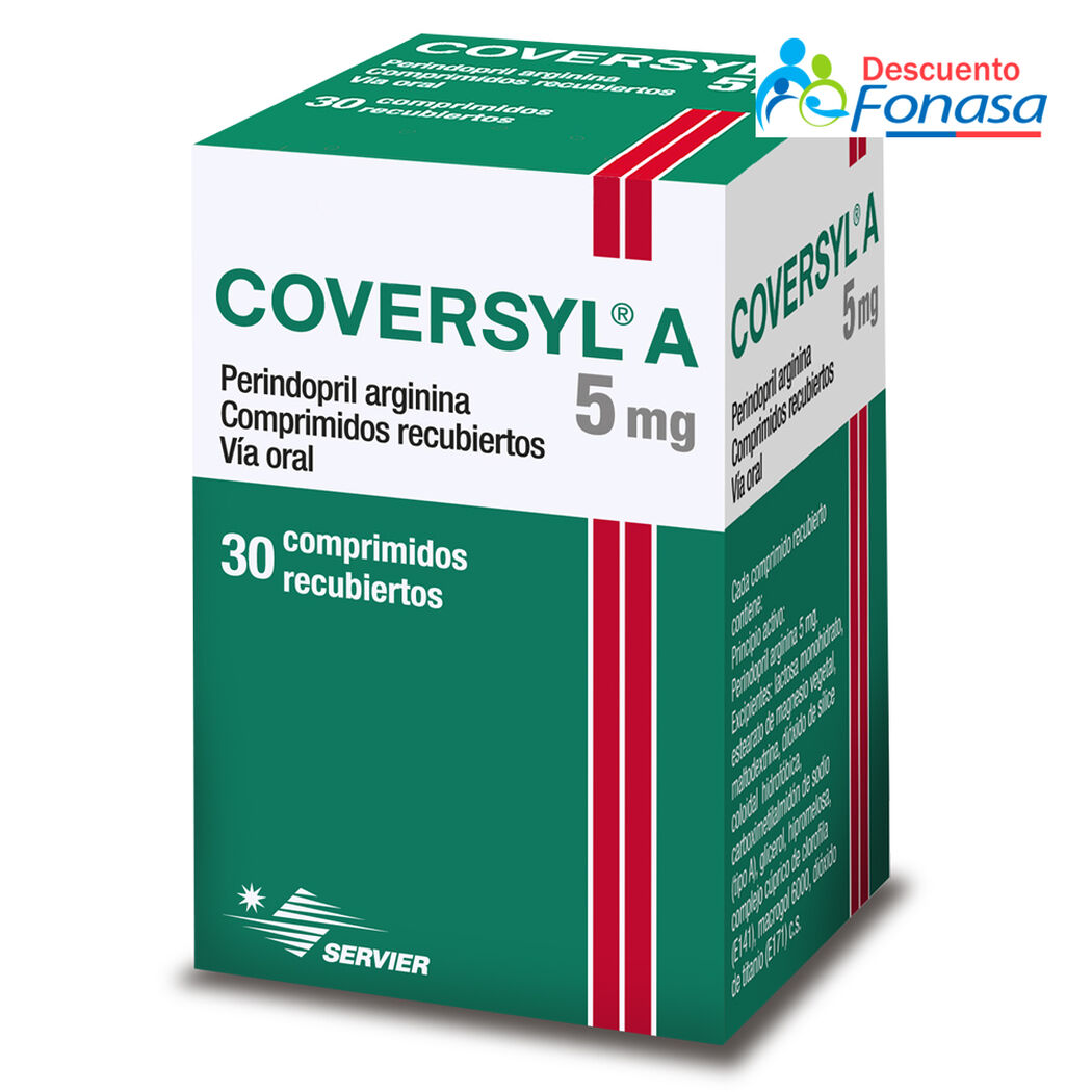 Coversyl A 5 mg x 30 Comprimidos Recubiertos, , large image number 0