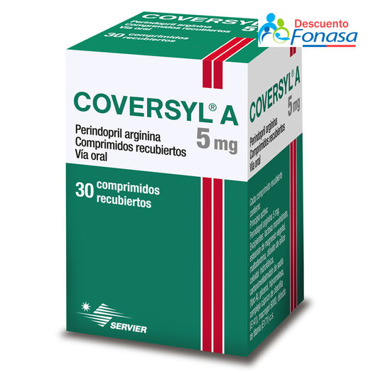 Coversyl A 5 mg x 30 Comprimidos Recubiertos, , large image number 0