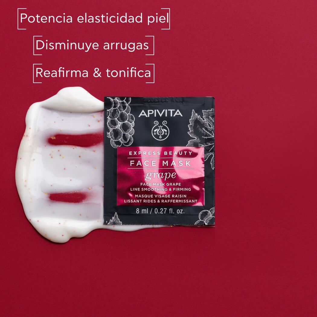 Mascarilla Antiedad con Uva de rostro 2x8ml Apivita, , large image number 2