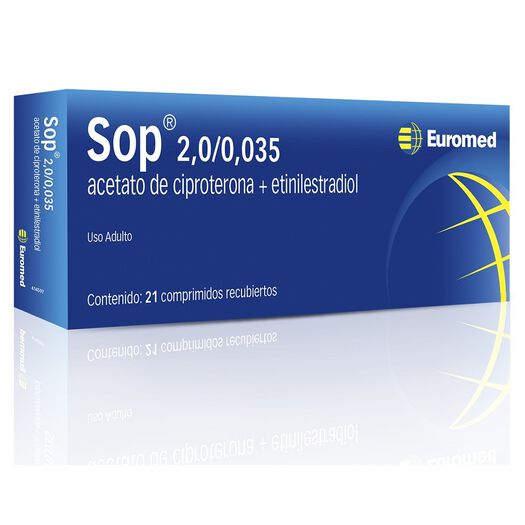 SOP 2 mg/0.035 mg x 21 Comprimidos Recubiertos, , large image number 0