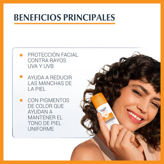 Eucerin Sun Pigment Control Tinted Facial Tono Claro Protector Solar Fps50+ 50Ml , , large image number 2