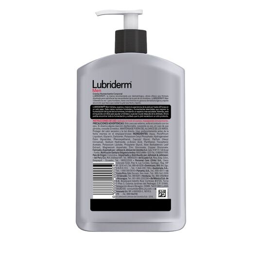 lubriderm® men¿s 3 en 1 x 400 ml, , large image number 2