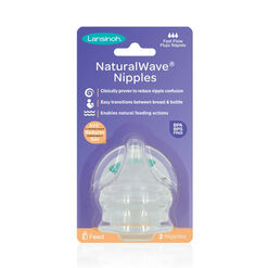Tetina Lansinoh Natural Wave Flujo Rapido 2 un