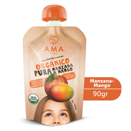 Ama Compota Organica Manzana-Mango x 90 g, , large image number 0
