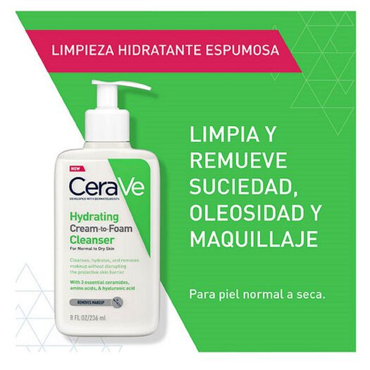 Limpiador Crema Espuma Hidratante 236 Ml, , large image number 1