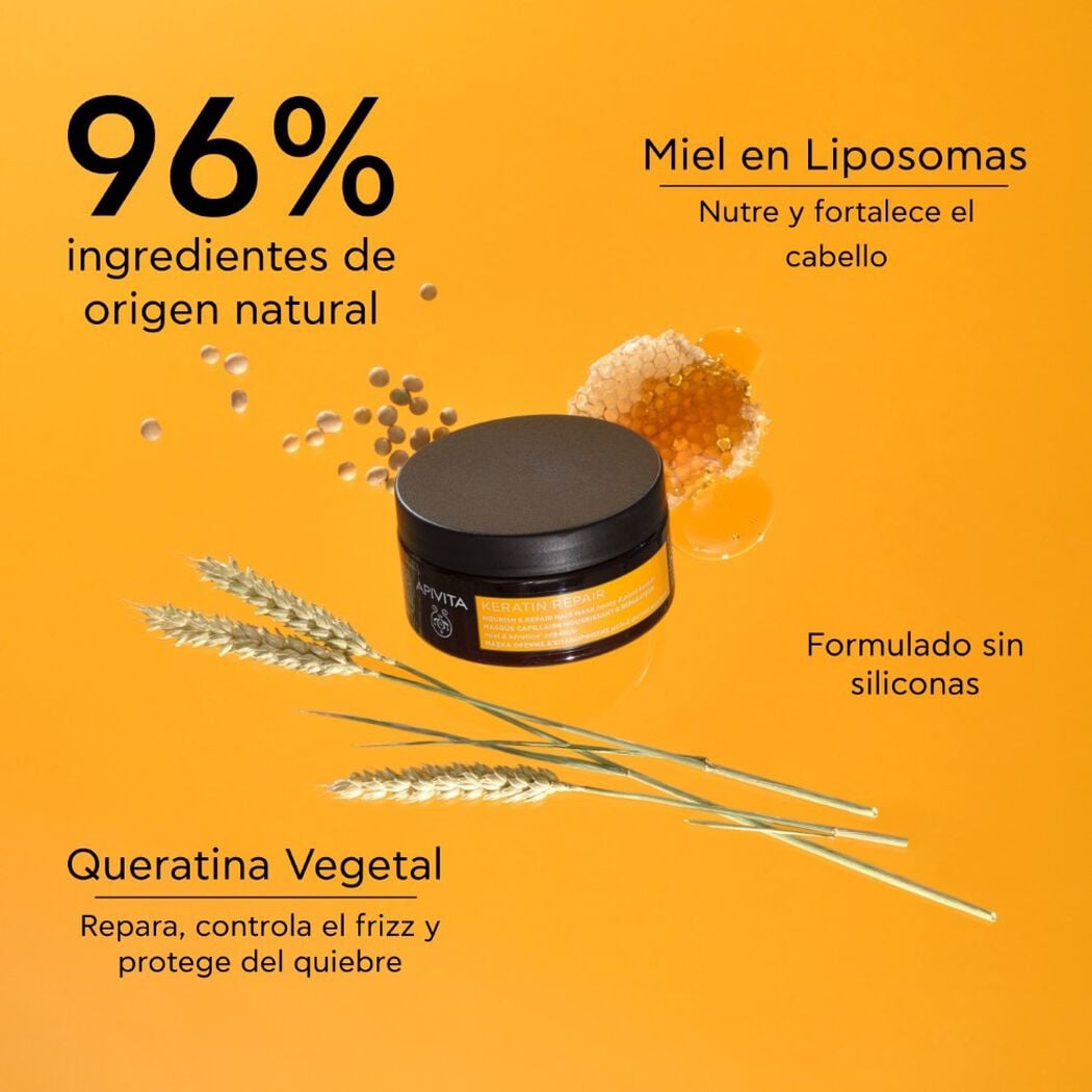 Mascarilla Capilar Apivita Miel 200 mL, , large image number 2