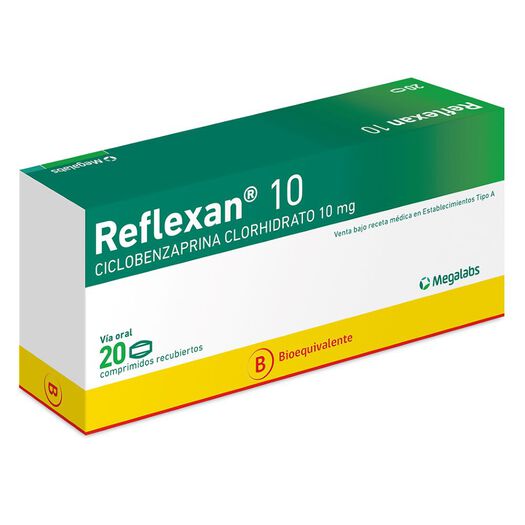 Reflexan 10 mg x 20 Comprimidos Recubiertos, , large image number 0