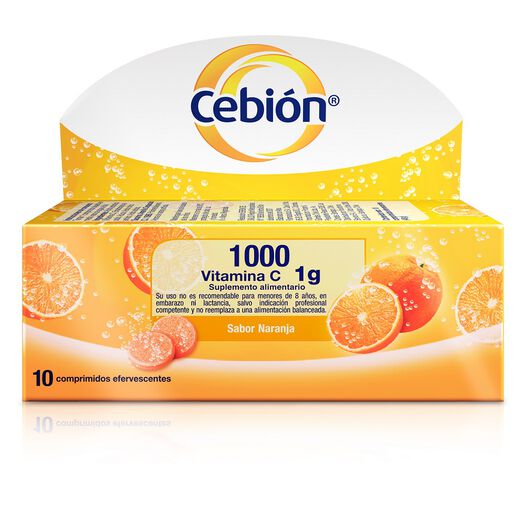 Cebion 1000 mg x 10 Comprimidos Efervescentes, , large image number 3