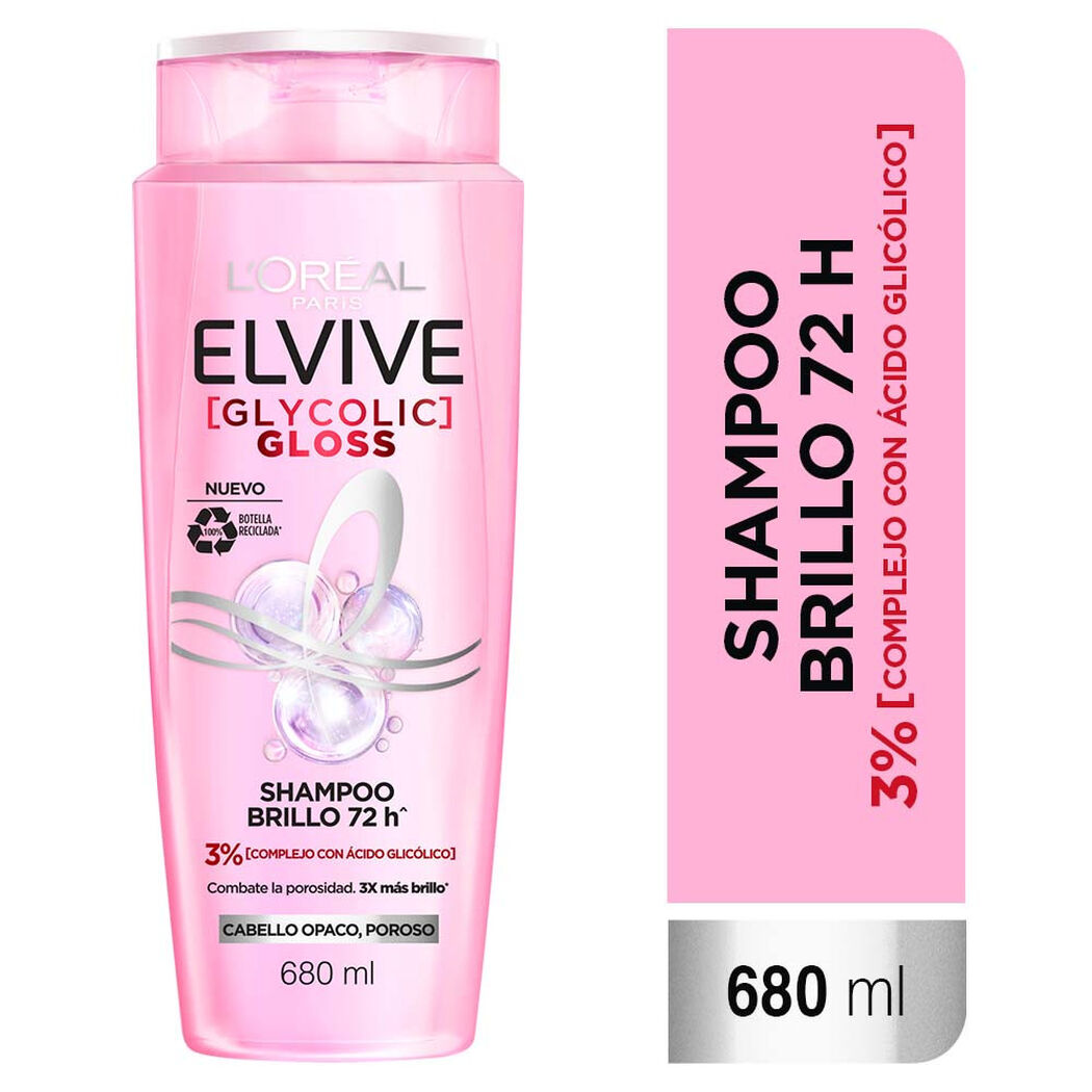 Shampoo Elvive Glycolic Gloss 680 mL, , large image number 0
