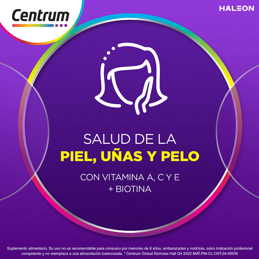 Multivitamínico Centrum Mujer 30 Comprimidos – Multimineral para mujeres adultas, , large image number 3
