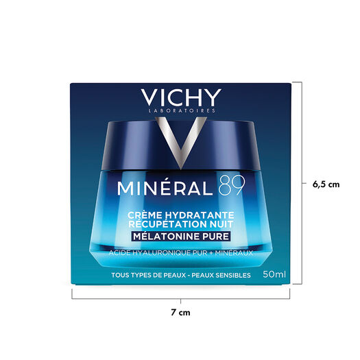 Vichy Minéral 89 Crema Hidratante de Uso Nocturno 50 ml, , large image number 1
