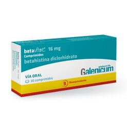 Betavitae 16 mg Caja 30 Comprimidos