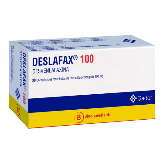 Deslafax 100 mg x 30 Comprimidos Recubiertos de Liberación Prolongada, , large image number 0