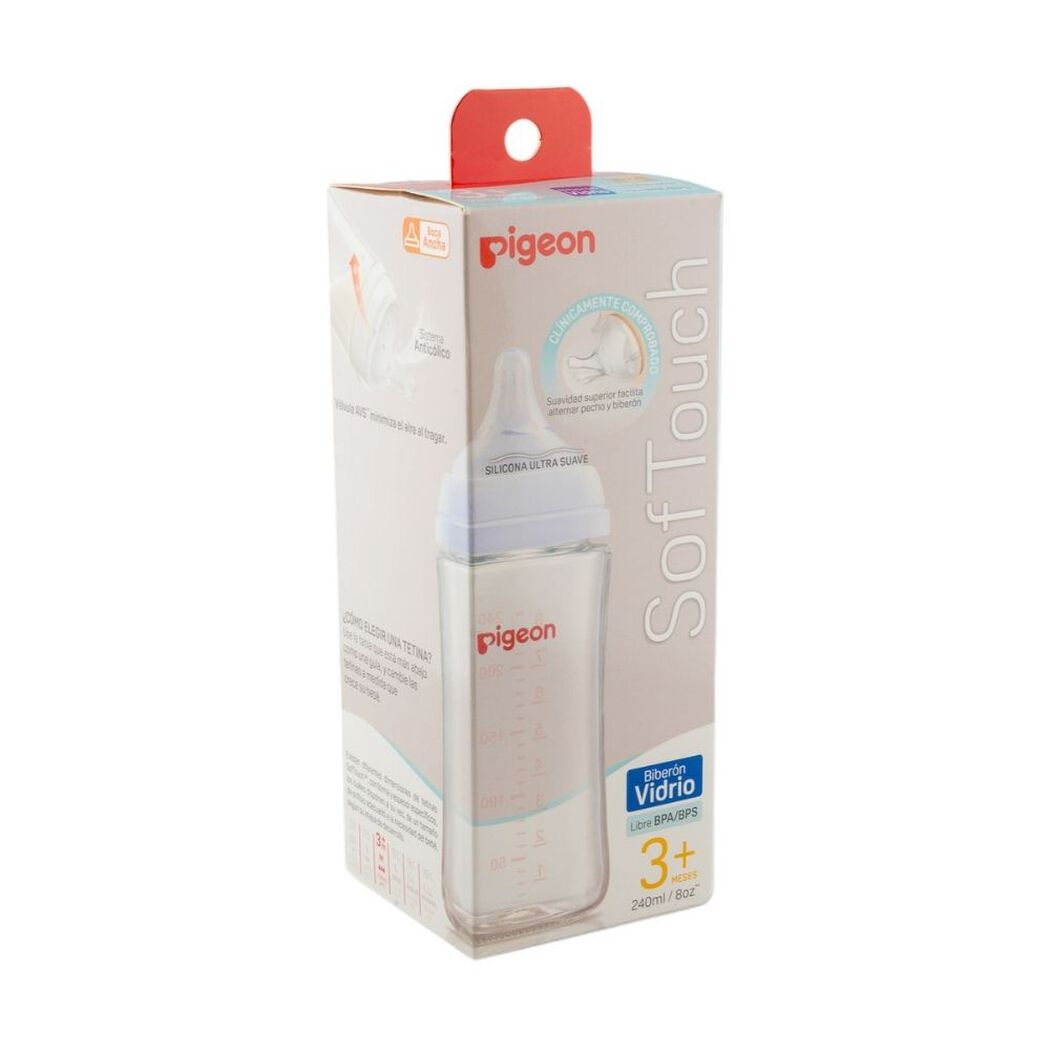 Mamadera Pigeon Softouch Vidrio 240 mL, , large image number 3