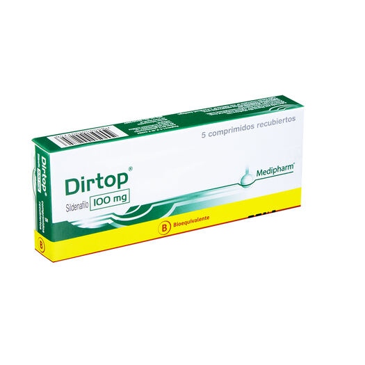 Dirtop 100 mg x 5 Comprimidos Recubiertos, , large image number 0