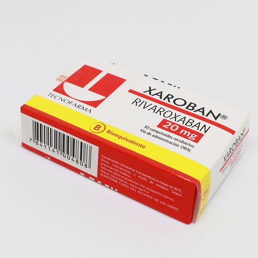 Xaroban 20 mg x 30 Comprimidos Recubiertos, , large image number 3