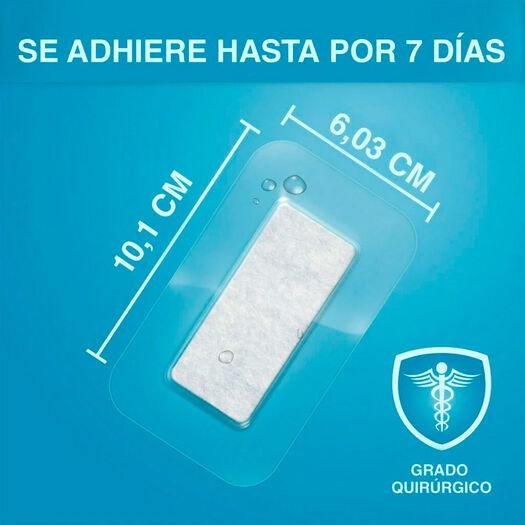 Apósito Tegaderm + Pad Transparente 6Cmx10Cm 3Un, , large image number 2