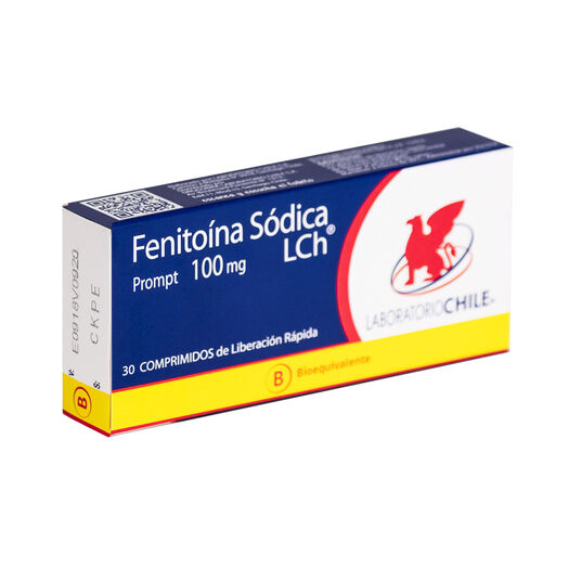 Fenitoina Sódica 100 mg x 30 Comprimidos CHILE, , large image number 0