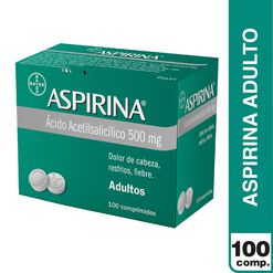 Aspirina 500 Mg Caja 100comp