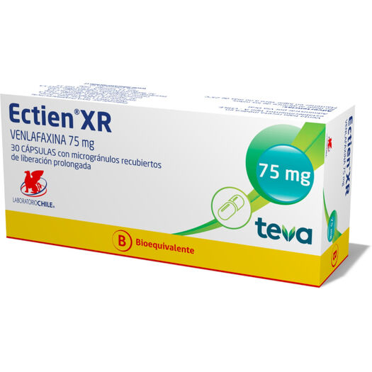 Ectien XR 75 mg x 30 Cápsulas MicroGránulos Recubiertos De Liberación Prolongada, , large image number 0