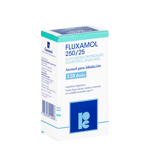 Fluxamol HFA 250 mcg/25 mcg/Dosis x 120 Dosis Aerosol para Inhalación , , large image number 0