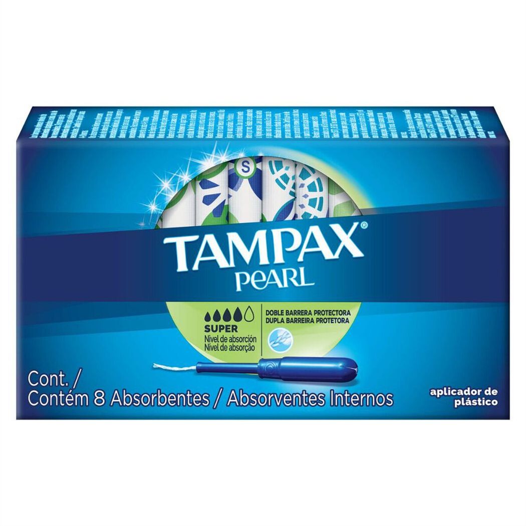 Tamp&oacute;n Tampax Pearl Super 8 un, , large image number 0
