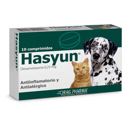 Vet. Hasyun 0.25 mg x 10 Comprimidos para Perros y Gatos