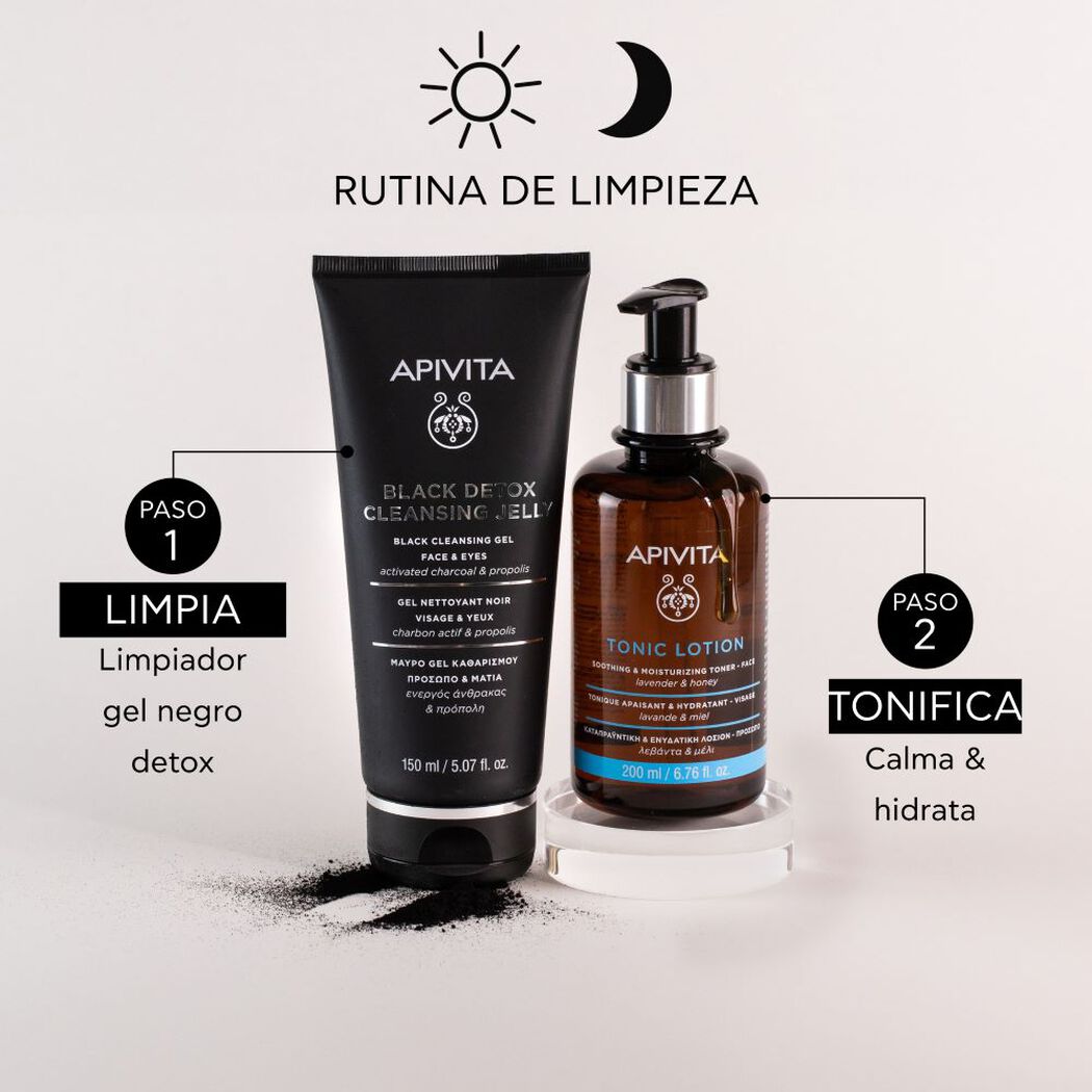 Gel Apivita Limpiador Negro Detox 150 mL, , large image number 4
