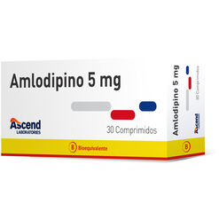 Amlodipino 5 mg Caja 30 Comp. ASCEND