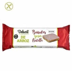 Galletas Deluxe de Arroz Yogur Frutilla Sin Gluten 115 g