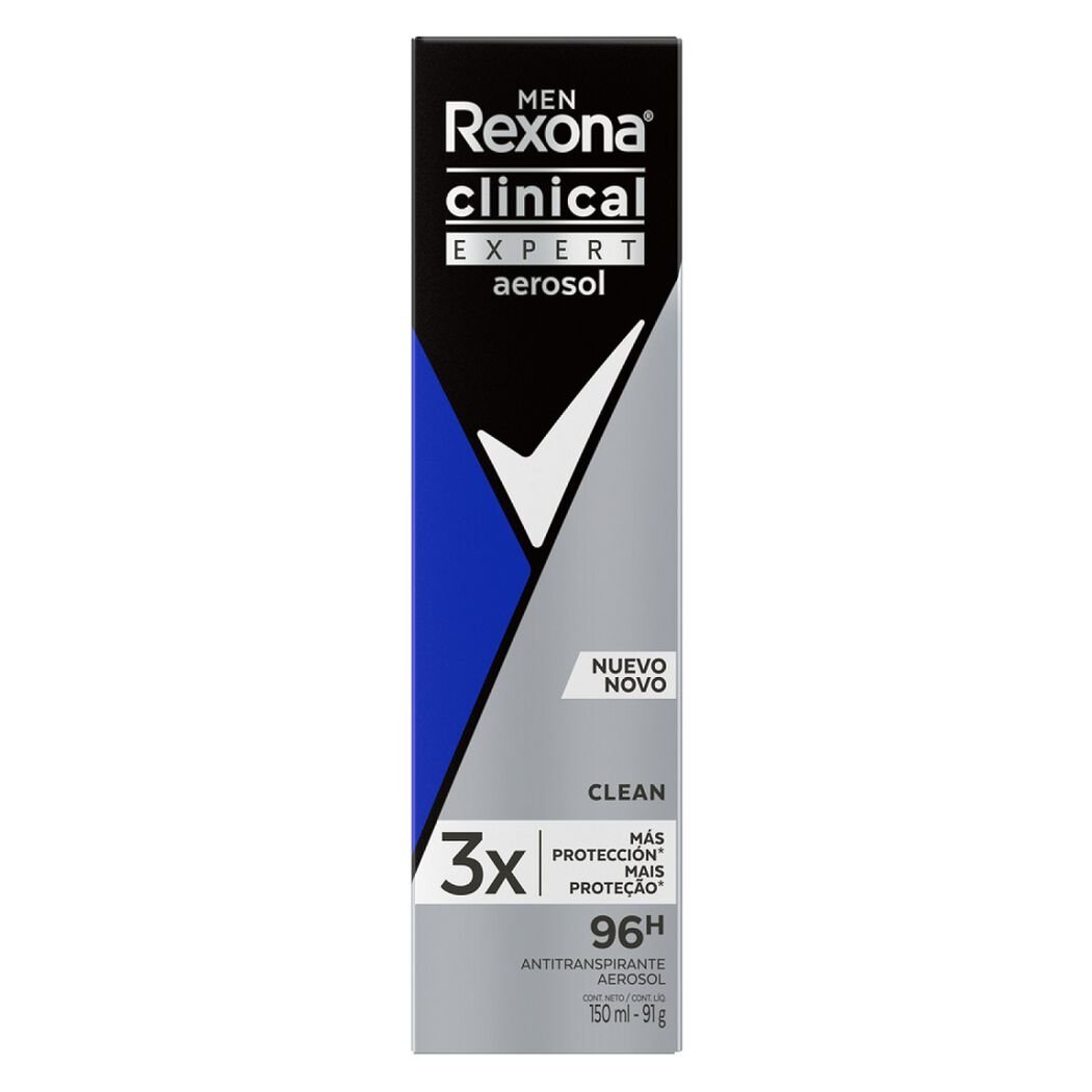 Desodoarante Rexona Clinical Spray Clean 150 mL, , large image number 0