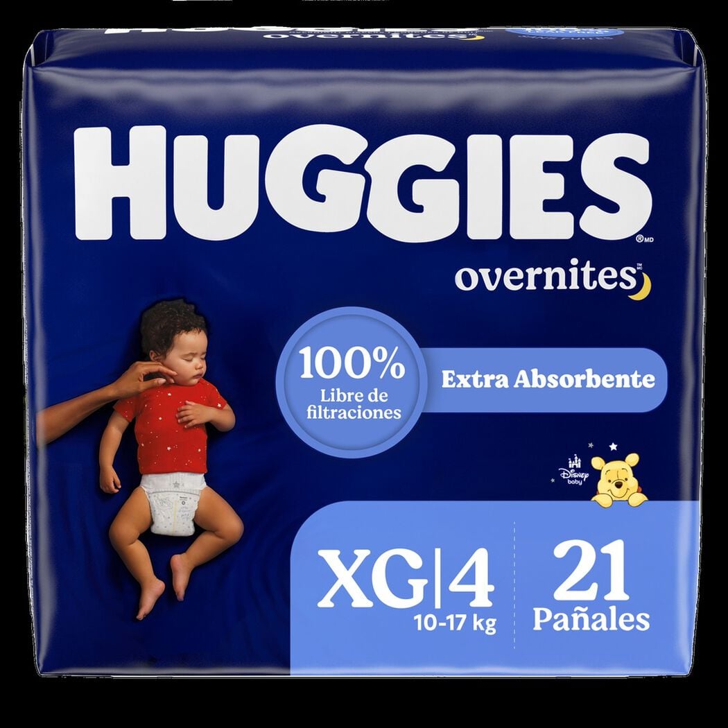 Pa&ntilde;al Huggies Nocturno Overnites XG 21 Unidades, , large image number 0