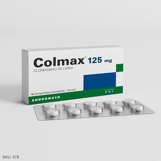 Colmax 125 mg x 10 Comprimidos Recubiertos, , large image number 0
