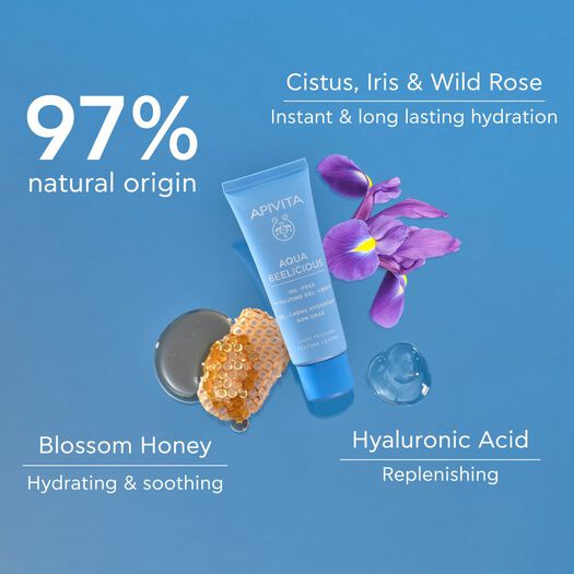 Crema Oil-free HidratanteTextura Ligera Aqua Beelicious 40ml Apivita, , large image number 3