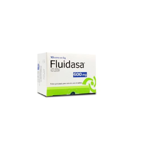 Fluidasa 600 mg x 10 Sobres Polvo Granulado Para Solución Oral, , large image number 0