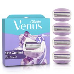 Repuesto Máquina de Afeitar Venus Breeze 3 Hojas 4 un