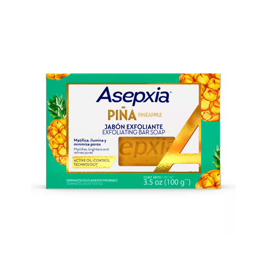Asepxia Piña Jabón Exfoliante Barra 100 G, , large image number 0