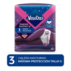 Calzón Nocturno Nosotras Talla S 3 un