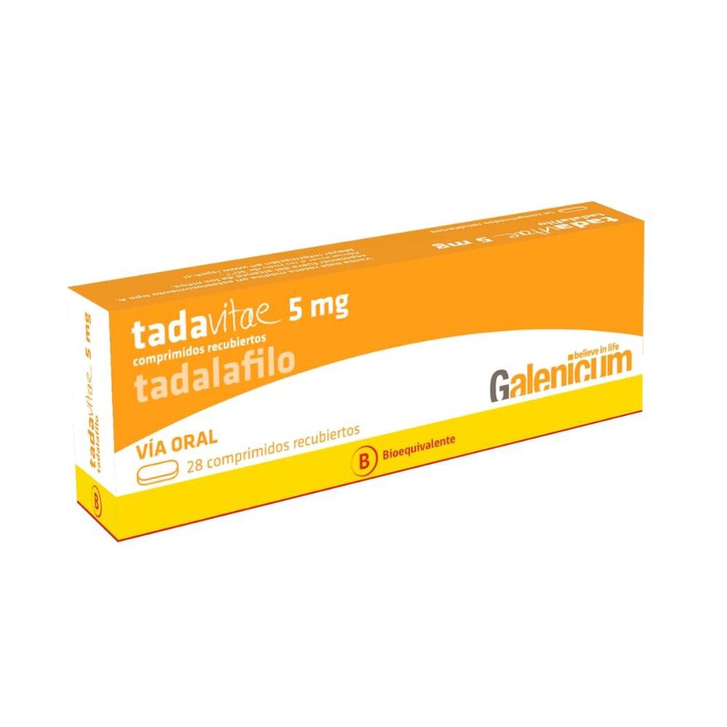 Tadavitae 5 mg x 28 Comprimidos Recubiertos, , large image number 0