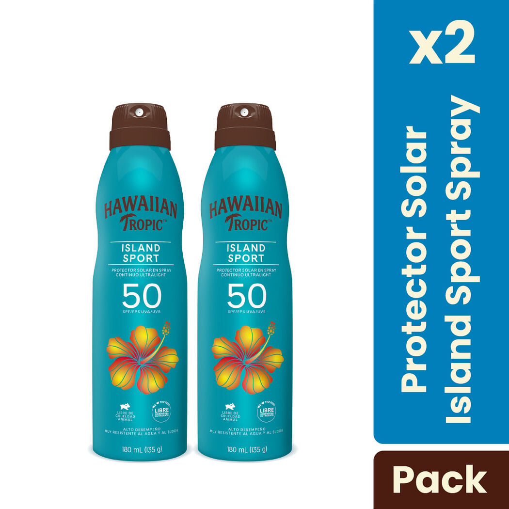 Protector Solar Hawaiian Tropic Island Sport Ultra Light FPS 50 240 mL 2 un, , large image number 2
