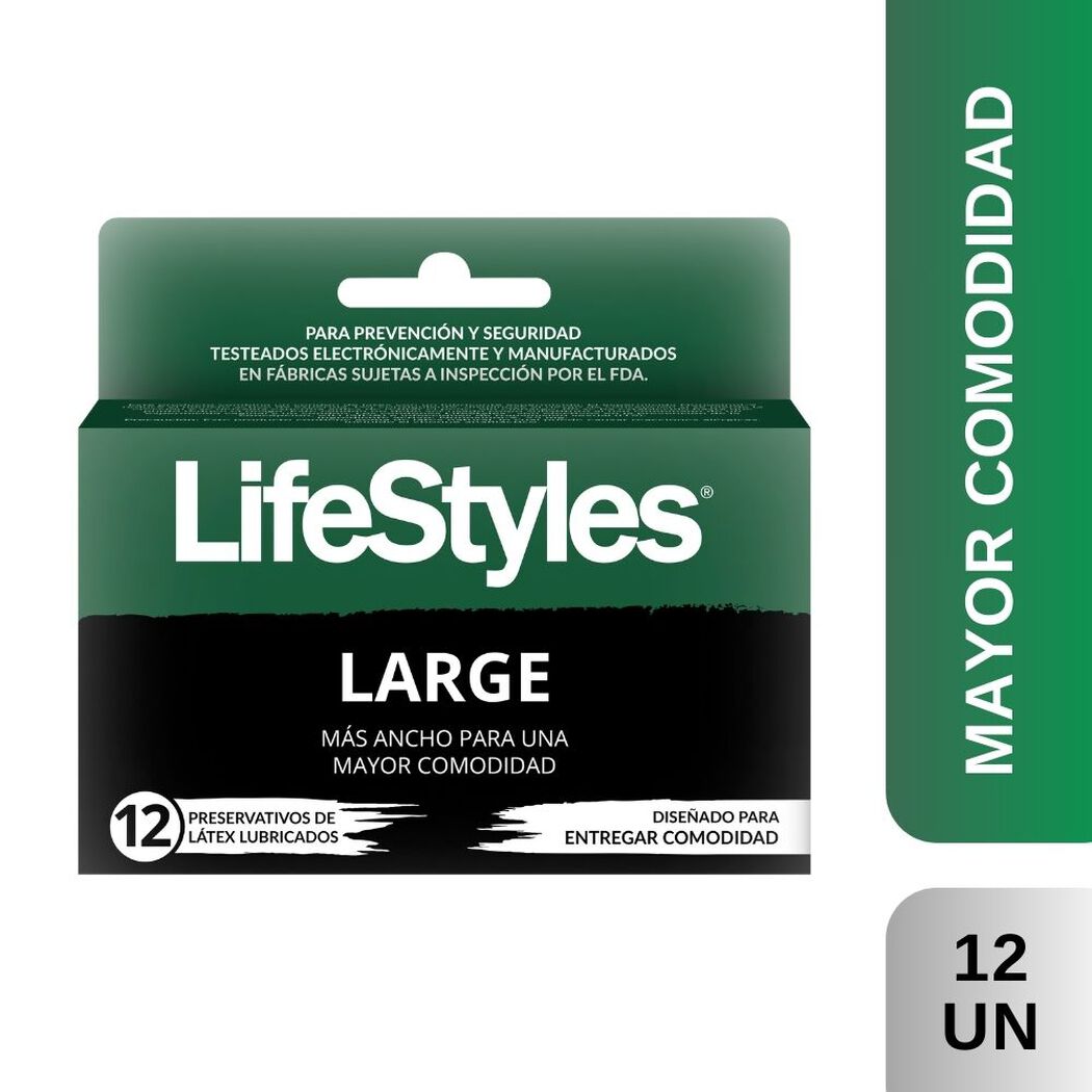 Lifestyles Large x 12 Unidades, , large image number 0