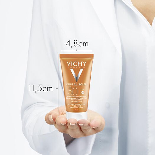 Vichy Protector Solar Ideal Soleil FPS 50 Toque Seco x 50 mL, , large image number 1