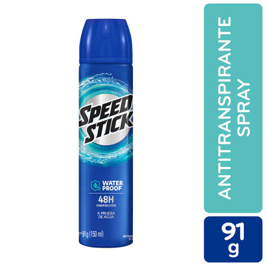 Desodorante Spray Speed Stick Waterproof 91Gr, , large image number 0